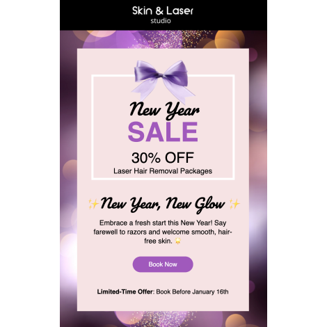 New Year Sale Laser Hair Removal
